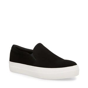 Steve Madden Gills Black Suede Sneakers